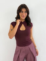 Top Aleya 23650 burgundy