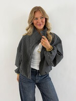 Geruit jack Pascalle 16056 zwart