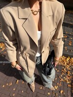 Getailleerde blazer Noveyah 8118 taupe