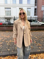 Getailleerde blazer Noveyah 8118 taupe