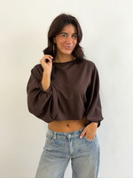 Lange mouwen top Sarah 13947 choco