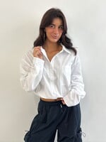 Getailleerde blouse Larissa 61069 wit