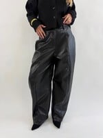 Leather look pants Chantal JS2345 zwart