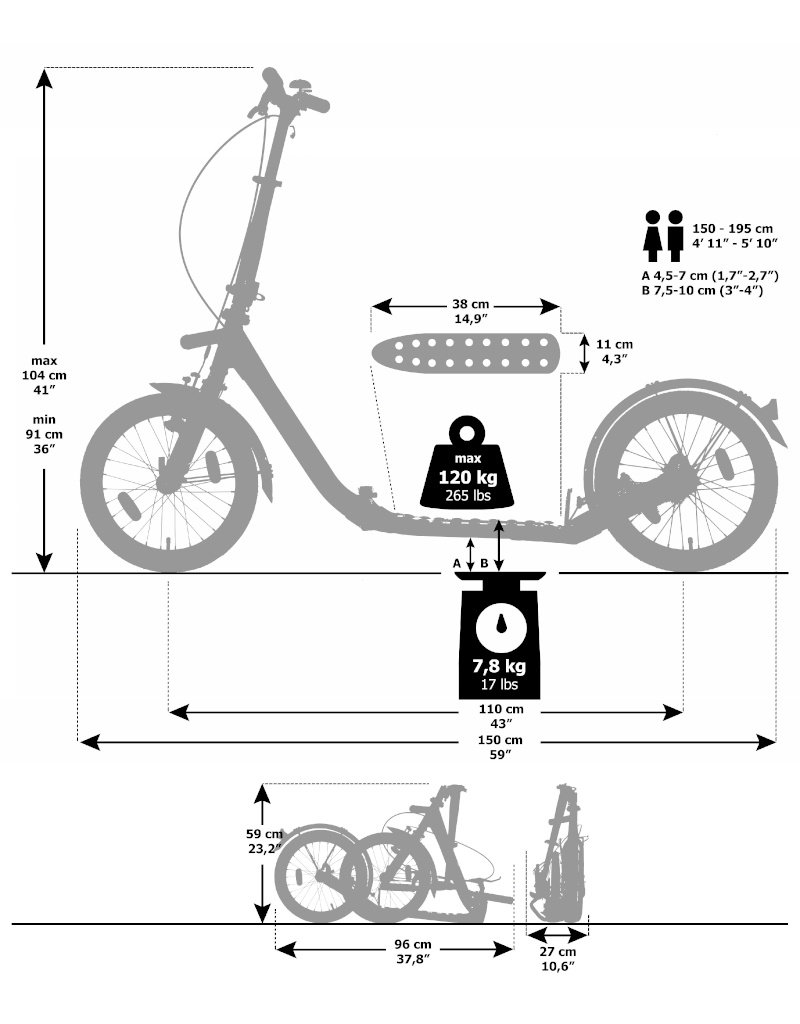 Kickbike Kickbike CliX step wit                     