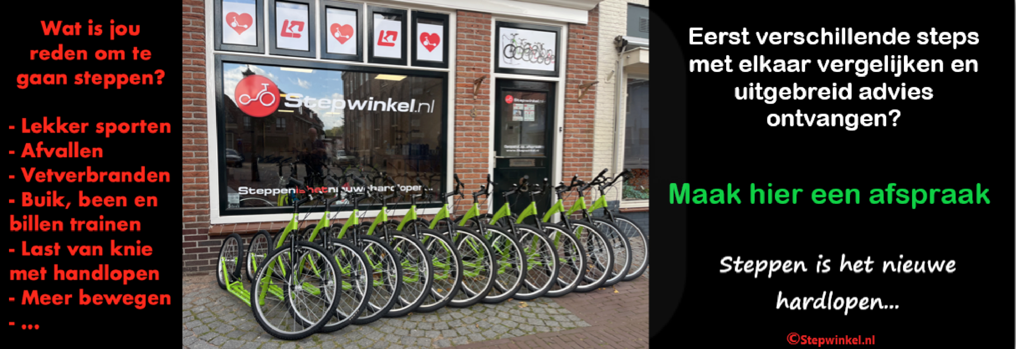 Steppen is het nieuwe hardlopen...