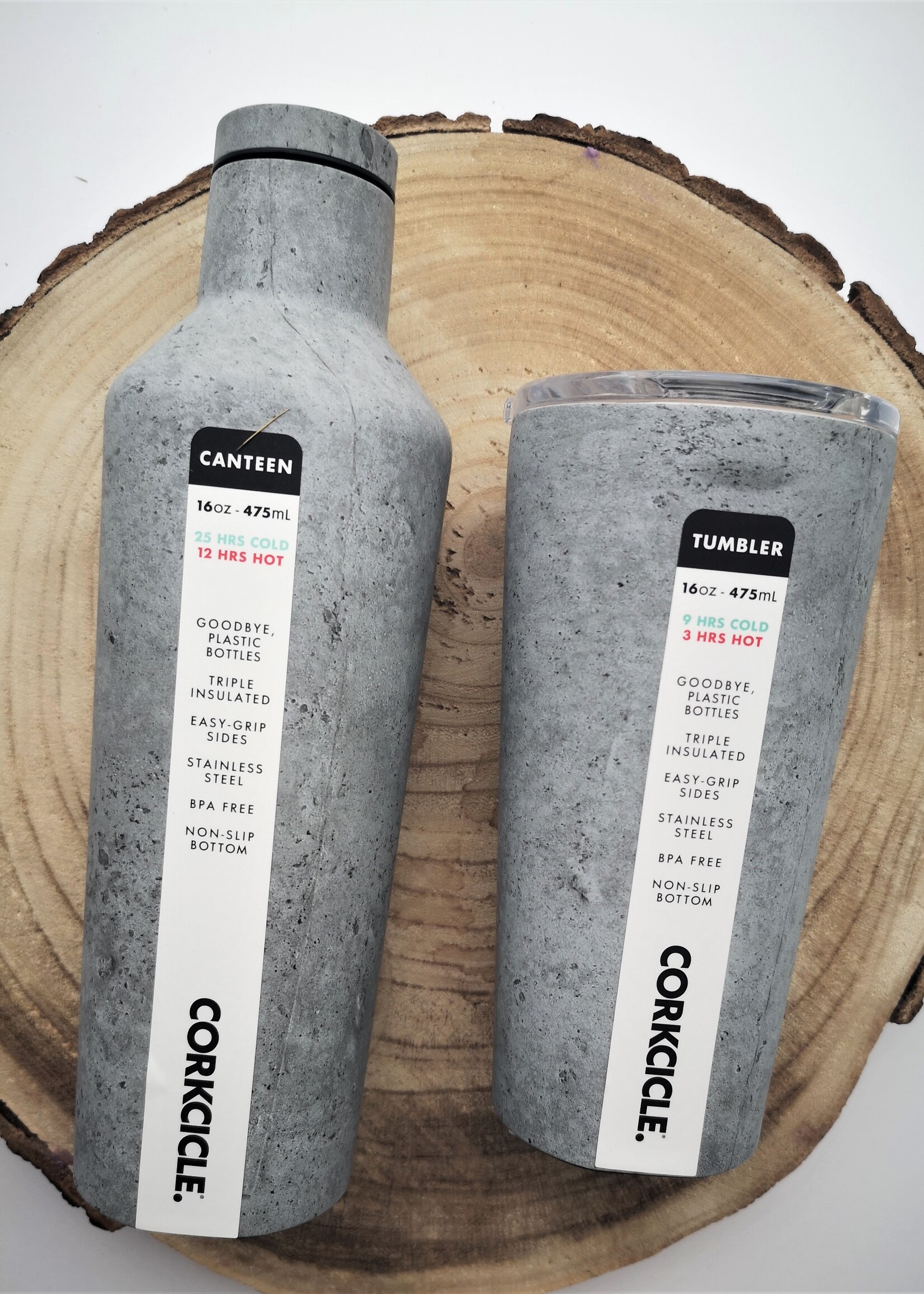 Corkcicle Tumbler - Concrete 475ml