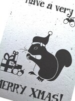 BloomYourMessage Plantbare kaart - Merry Xmas Eekhoorn