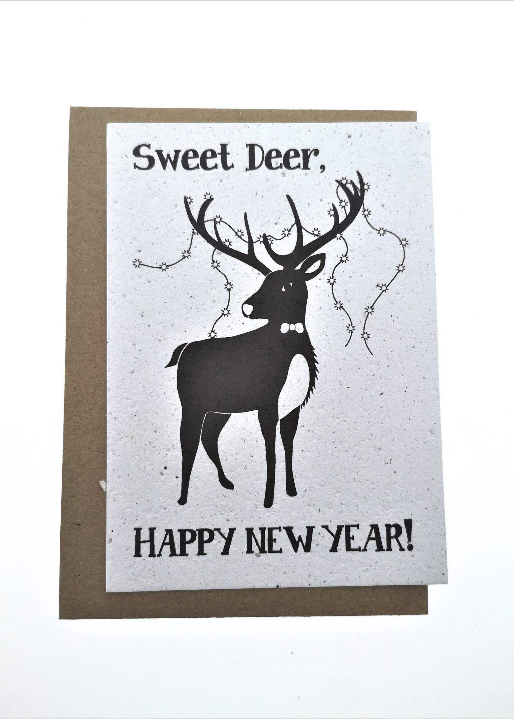 BloomYourMessage Plantbare kaart -Happy New Year - Sweeet Deer