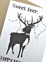 BloomYourMessage Plantbare kaart - Happy New Year - Sweeet Deer