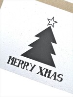 BloomYourMessage Plantbare kaart - Merry Xmas - Kerstboom