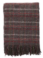 Klippan Wollen Plaid SQUARE BROWN/RED