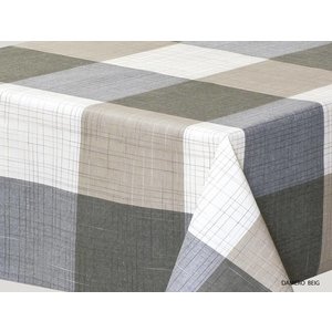 Gecoat Tafellinnen Damero Beige - Copy