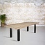 BYMY Massief oud eiken tafel | N-poot