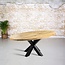 BYMY Massief eiken tafel ovaal | 3D tafelpoot vierkant