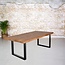 Eetkamertafel mangohout | dunne U-poot