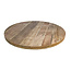 HarrieXL Mangohout tafelblad rond