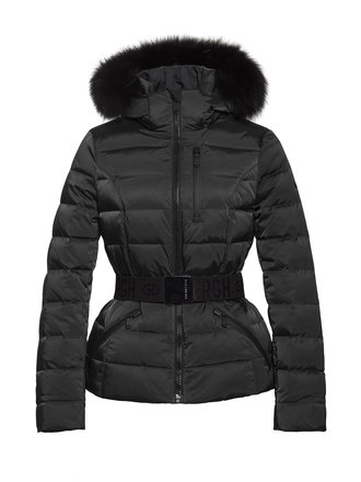 ski jacket with belt