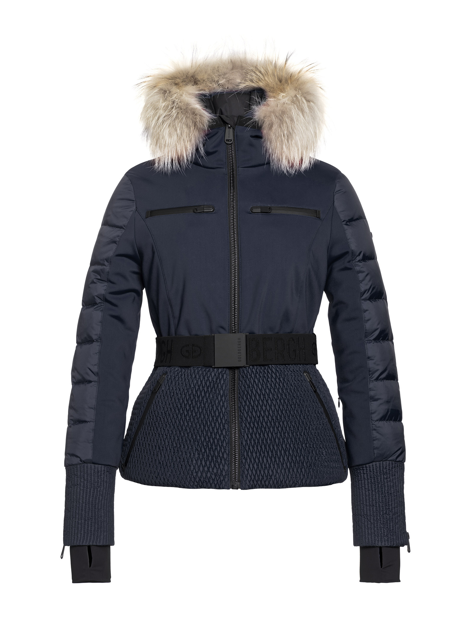 ski jackets with fur trim