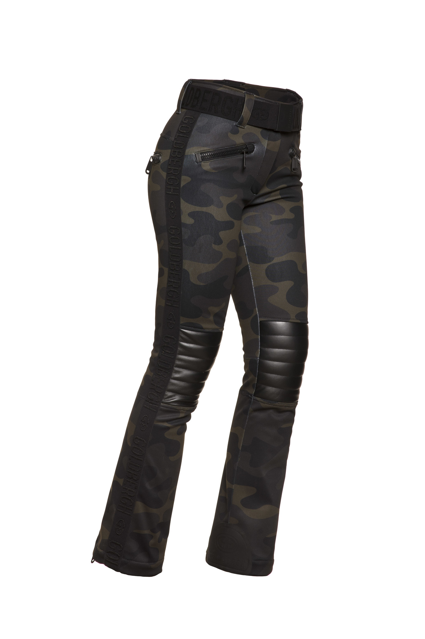 white camo ski pants