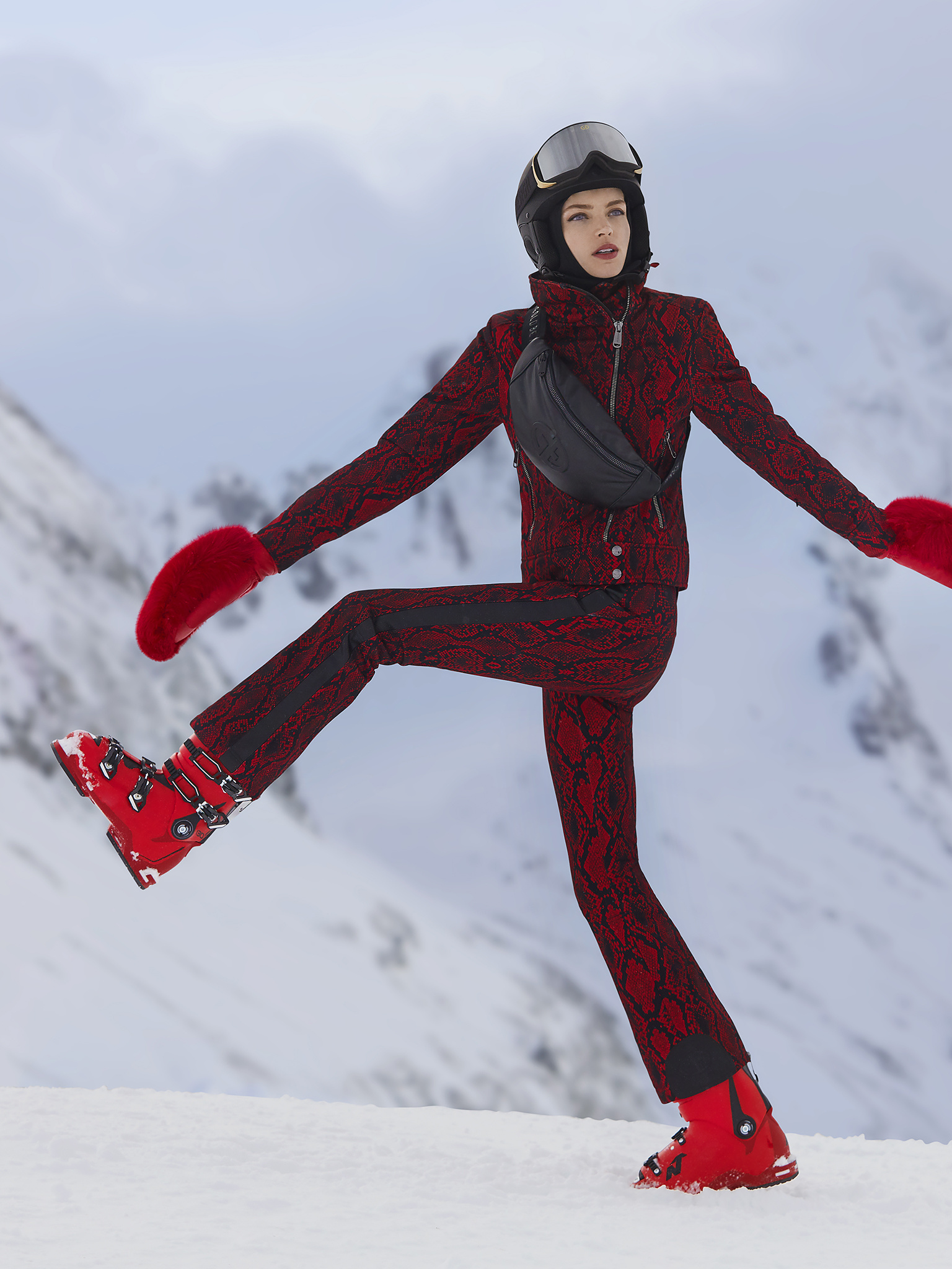 goldbergh red ski jacket