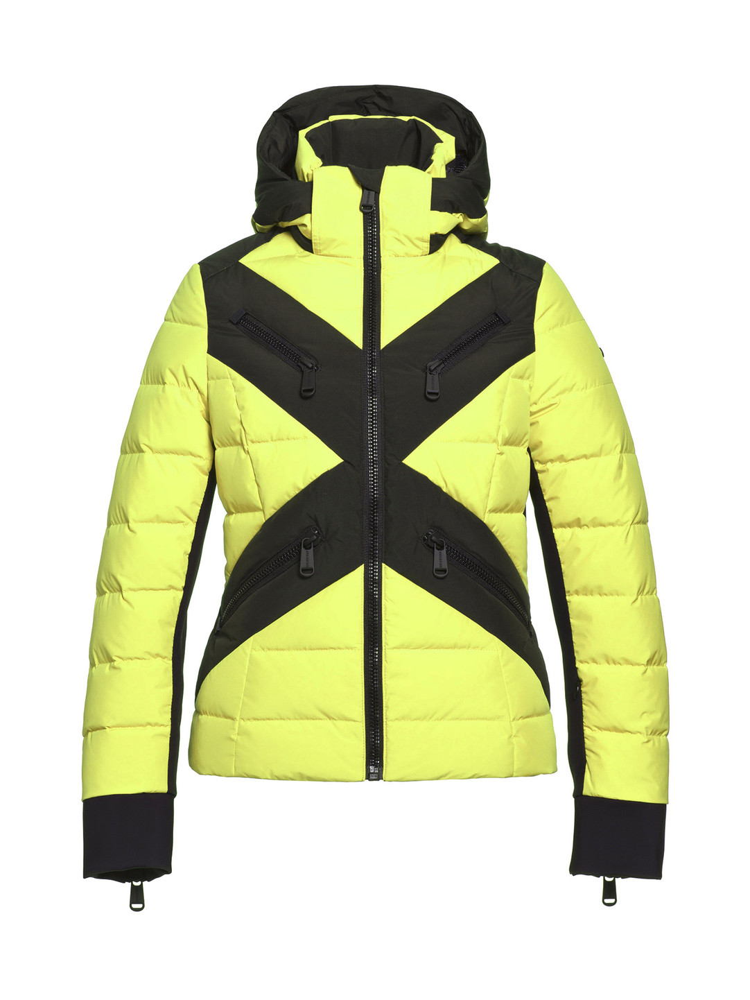 bright yellow ski jacket