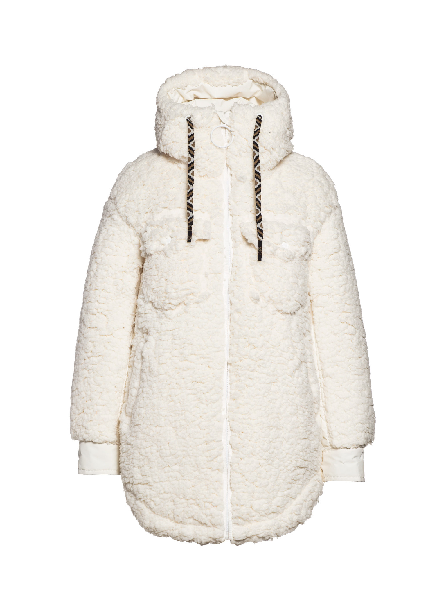 off white teddy jacket