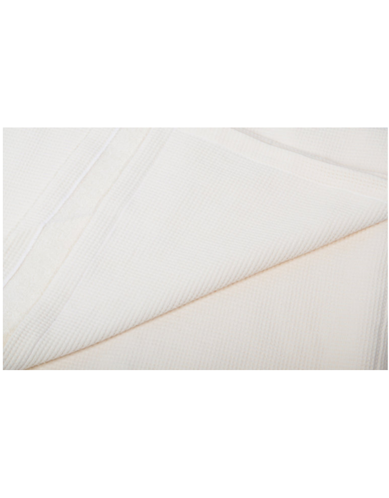 Luxe zachte wafeldeken 220 x 140 cm, dubbel gestikt en krimpvrij