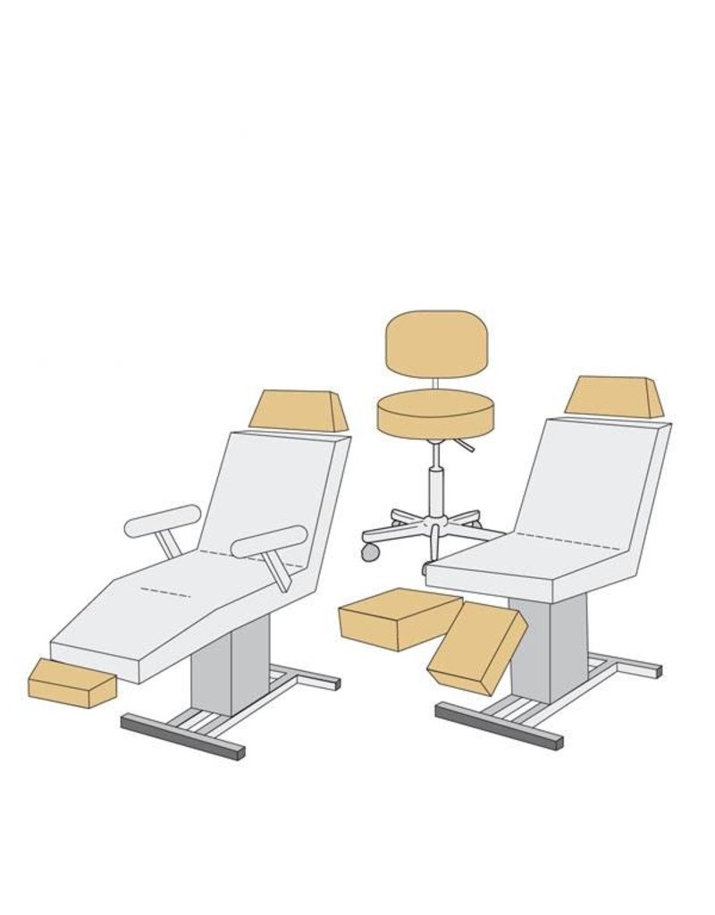 Medixwell Tabouret hoes maxi 38-50cm Velours