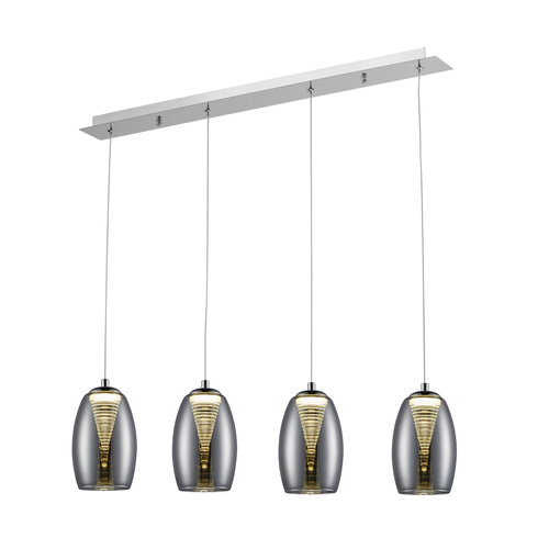 Brilliant Metropolis 4 Light Bar LED 5W Smoke Glass Easy Dim Brilliant Metropolis 4 Light Bar LED 5W Smoke Glass Easy Dim