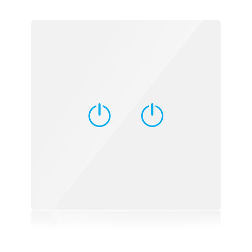 V-Tac V-Tac Smart 2 Gang Wifi Switch White V-Tac V-Tac Smart 2 Gang Wifi Switch White
