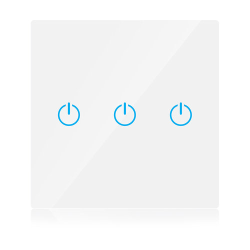 V-Tac V-Tac Smart 3 Gang Wifi Switch White V-Tac V-Tac Smart 3 Gang Wifi Switch White