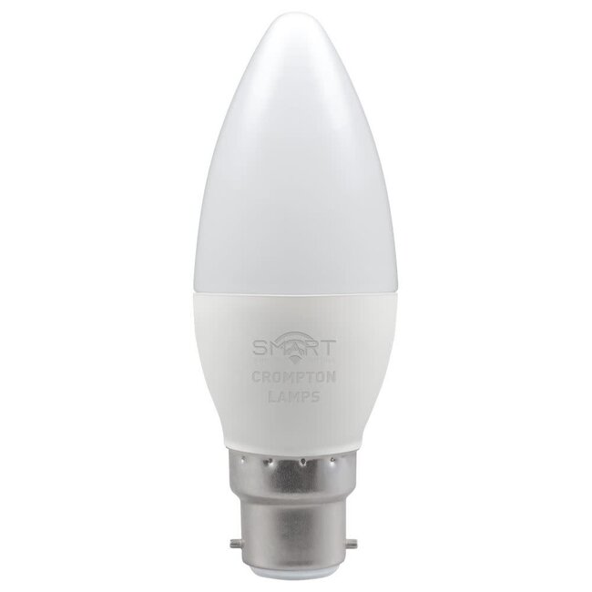 Crompton LED Smart Candle 5W Dimmable 3000K BC-B22d