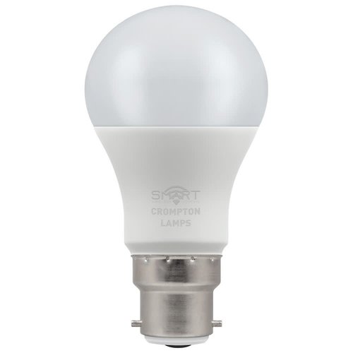 Crompton LED Smart GLS 8.5W Dimmable RGBW 3000K BC-B22d Crompton LED Smart GLS 8.5W Dimmable RGBW 3000K BC-B22d