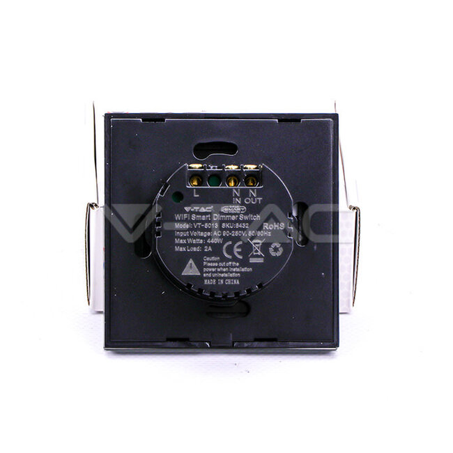 V-Tac V-Tac Smart WIFI LED DIMMER  Alexa and Goggle Black