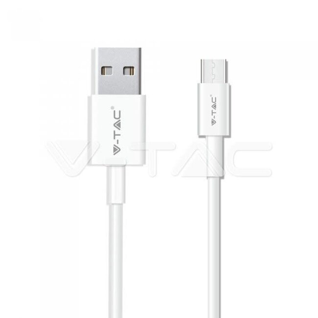 V-Tac V-Tac 1m. Type C USB Cable White - Silver Series