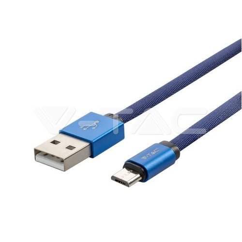 V-Tac V-Tac 1m. Type C USB Cable Blue Ruby Series