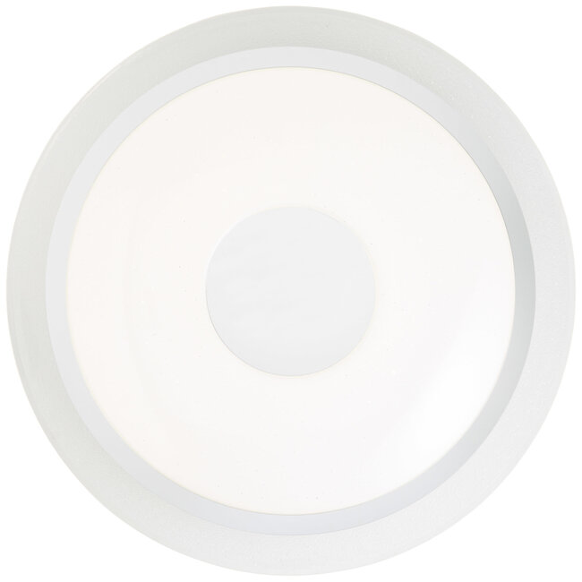 Brilliant Viktor LED ceiling Light 45cm white/silver CCT, RGB, Remote Dimmable, RGB Backlight