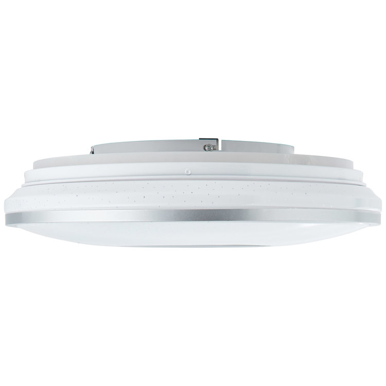 Brilliant Visitation LED ceiling light 39cm white-silver CCT RGB dimmable with Remote & RGB Backlight