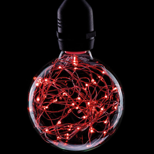 International Lamps Prolite Funky Filament 1.7w Red Star Effect LED Globe Lamp International Lamps Prolite Funky Filament 1.7w Red Star Effect LED Globe Lamp