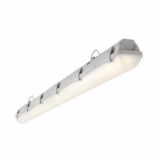 LED Anti Corrosive 5Ft Single IP65 25W Cool White Flush - Frosted PC