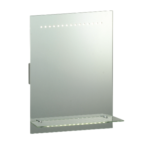 Saxby Omega Shaver Mirror IP44 1.5W SW Wall - Mirrored Glass Saxby Omega Shaver Mirror IP44 1.5W SW Wall - Mirrored Glass
