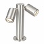 Atlantis 280mm 2 lt post IP65 7W floor - marine grade brushed stainless steel