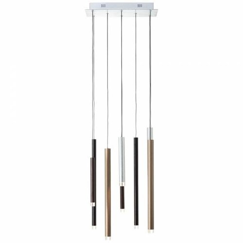 Brilliant CEMBALO Harpsichord LED pendant light 8-flames brown / coffee Brilliant CEMBALO Harpsichord LED pendant light 8-flames brown / coffee