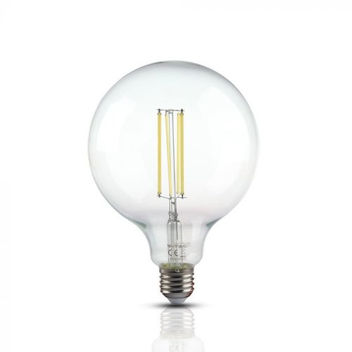 V-Tac V-Tac LED Bulb 12.5W Filament E27 G125 Clear Cover 6500K V-Tac V-Tac LED Bulb 12.5W Filament E27 G125 Clear Cover 6500K