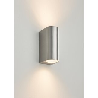 Doron 2lt wall IP44 35W - brushed alloy