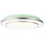 Brilliant Vilma LED flush fitting 52cm White-silver CCT-RGB-Dimmable with remote