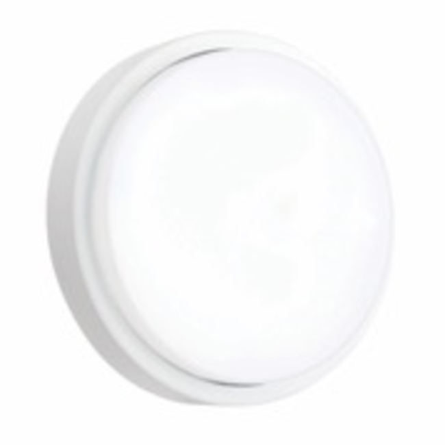 Rond IP54 12W Cool white  wall- matt white textured pc