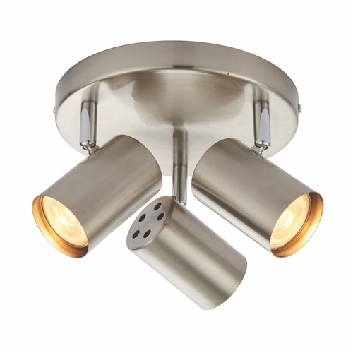 Arezzo 3lt Round 7w spot- Satin Chrome Arezzo 3lt Round 7w spot- Satin Chrome