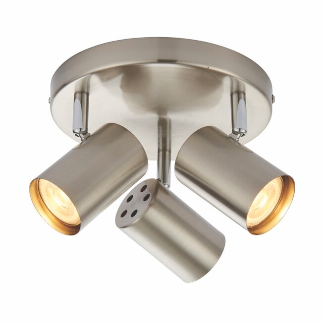 Arezzo 3lt Round 7w spot- Satin Chrome