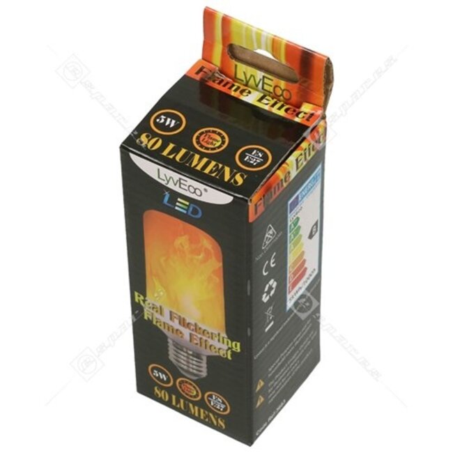 International Lamps Flame Effect LED lamp 240v 5w E27 LyvEco 3683